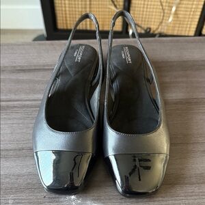 Rockport Women's Black Slingback Low-Heel Shoes